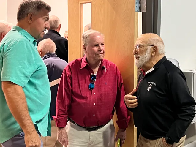 Members in conversation